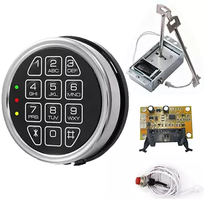 Gun Safe Lock Replacement Safe Electronic Lock Solenoid Lock & 2 Master Key • $58.96