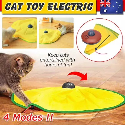 Electronic Interactive Cat Toys Puzzle Cats Meow Rotating Undercover Mouse Toy • $18.85