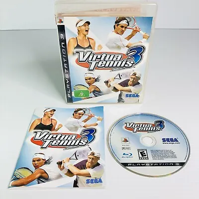 $12.95 • Buy Virtua Tennis 3 For PS3 Playstation 3 - PAL Region 4 - FREE TRACKED POST
