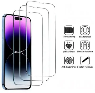 Tempered Glass Screen Protector For Apple IPhone X XR XS XS MAX 11 12 13 14 15 • $3.25