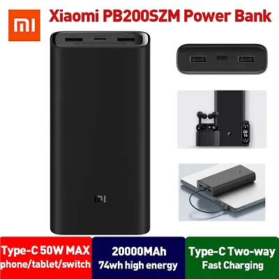 $109.99 • Buy Xiaomi PB200SZM Portable Power Bank 50W 20000mAh Super Flash Fast Charging