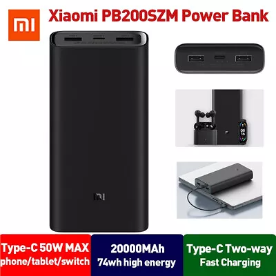 Xiaomi PB200SZM Portable Power Bank 50W 20000mAh Super Flash Fast Charging • $95.99