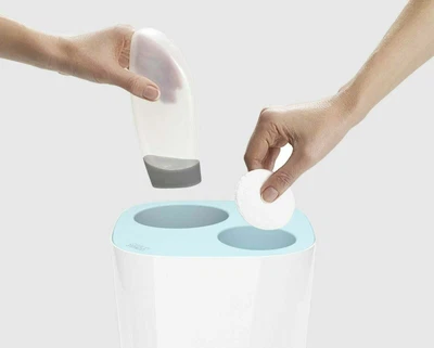 $54.29 • Buy Joseph Joseph Intelligent Split Waste Bathroom Toilet Separation Bin Blue/White