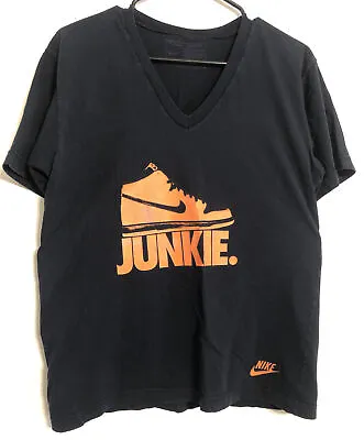 Nike “Junkie” Tshirt Mens MED Jordan SB Dunk Zoom Air Flight Sneakerhead Vintage • $40