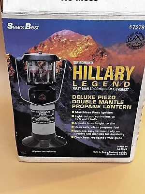 VINTAGE SEARS HILLARY DOUBLE MANTLE PROPANE LANTERN 672762 Preowned • $29.99