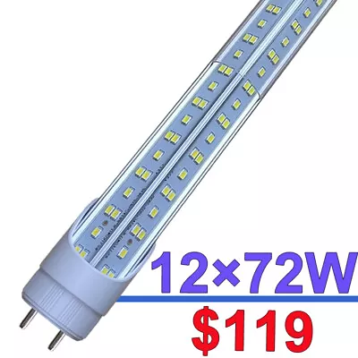 G13 4FT 72W T8 LED Tube Light LED Bulbs V Shape 6500K Daylight 2 Pin CLEAR LENS • $119.39