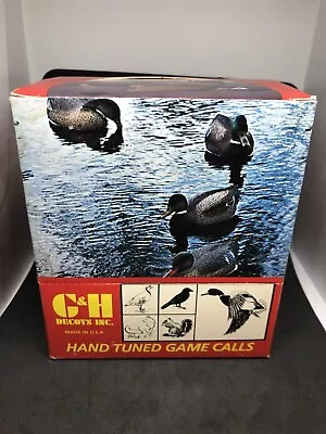 G&H Decoys Vintage Goose Duck Call New In Box Wood Oklahoma Display Of 6 • $249.99
