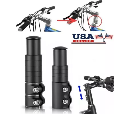 Mountain MTB Bike Handlebar Front Fork Stem Riser Extender Head Up Adaptor Kits • $8.50