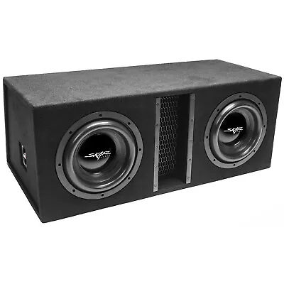 New Skar Audio Evl-2x10d4 Dual 10  4000w Dual 4 Ohm Loaded Subwoofer Enclosure • $518.49