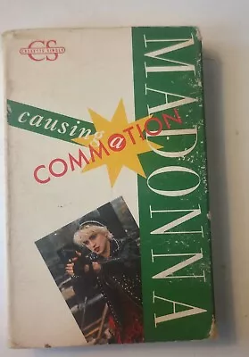 MADONNA CAUSING A COMMOTION Very  Rare CASSETTE TAPE SINGLE 1987 Tested/Works • $15.94