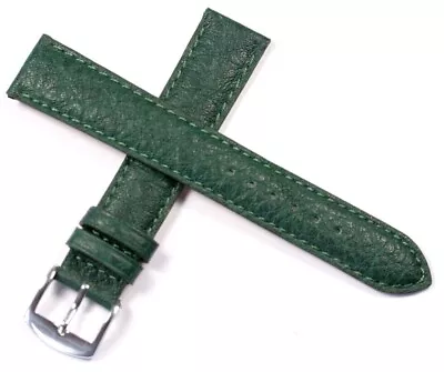 Green Leather Buffalo Watch Strap 18mm Hand Made In France High Quality • £14.95