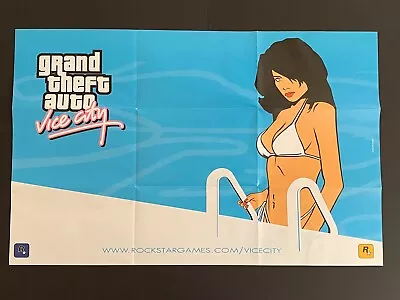 Grand Theft Auto Vice City Underground 2 Sided Poster Inc Map Never Hung GTA • $9.90