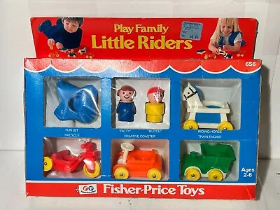 Vintage Fisher Price Play Family Little Rider People COMPLETE  New/Open Box 1976 • $50