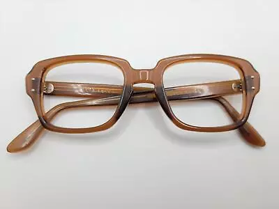 Vintage USS Military Black Rectangular Eyeglasses Frames 48□20 • $31.45