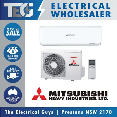 $839 • Buy MITSUBISHI Heavy Split System Reverse Cycle Air Conditioner Aircon Cool Heat