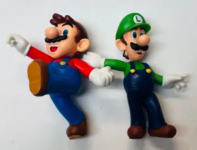 Mario And Luigi Toy Acton Figures Character Toys Pretend Play Set Of 2 Bin 16 • $11.95