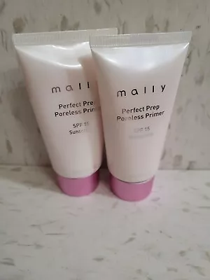 2 Mally Perfect Prep Poreless Primer 1 Ounce SPF 15  NWOB  • $16.99