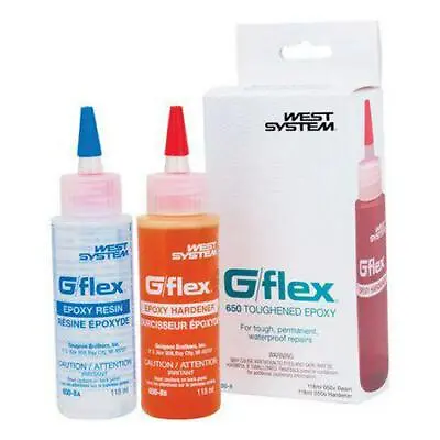 West System Marine G/Flex 650 Toughened Epoxy Adhesive Glue Kit 118 Ml • $49.52