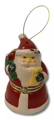 Mr. Christmas Porcelain Santa Claus Music Box Jingle Bells Rotates Inside • $28