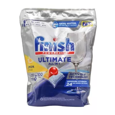 100x Finish Ultimate All In 1 Dishwasher/Dishwashing Tablets LEMON SPARKLE NEW • $49.99