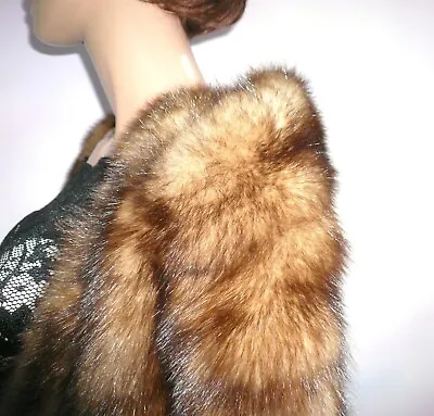 Vintage Real Russian Sable Fur Stole Wrap Coat Jacket Zobel  6 - 20 • £599.99