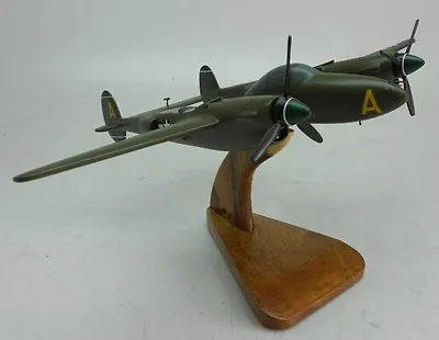 P-38 Lightning Fighter Aircraft Wood Model Replica Small Free Shipping • $334.99