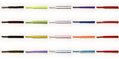 ROUND OVAL SHOE LACES SHOELACES DUAL COLOURED 8mm Wide • £3.29