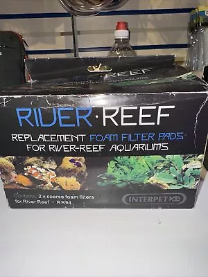 Interpet River Reef  & 94 Filter Felt Pad Carbon Foam Sponge Media Fish Tank • £5