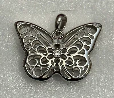 Origami Owl Sentiments Silver Butterfly Locket NEW • $15