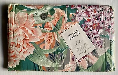 VTG Atelier Martex Full Fitted Sheet  VILLANDRY   Floral   200 TC 100% COTTON • $34.99