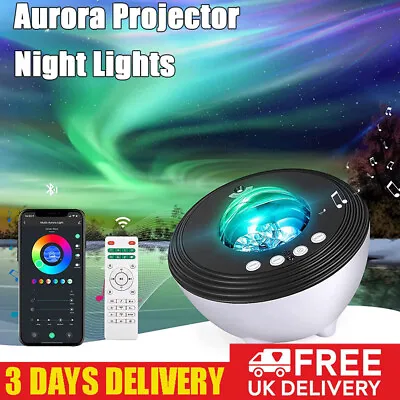 £27.99 • Buy Aurora Galaxy Projector, Star Cloud Night Light Lamp Music USB Voice Smart App