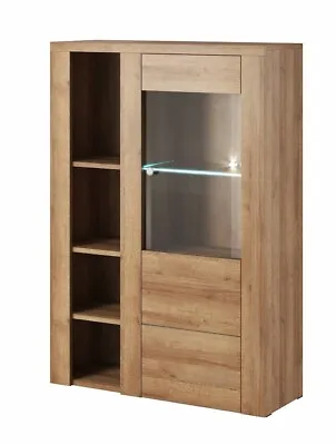 Brand New Modern Display Cabinet Larona 44 In Oak Riviera 100 Cm • £229