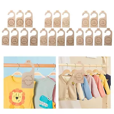 Baby Closet Size Dividers Set Of 7 Nursery Toddler Baby Closet Clothes Size • £9.82