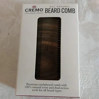 Cremo Solid Verawood Beard Comb Natural Woodsy Scent All Beard Types  • $9.93