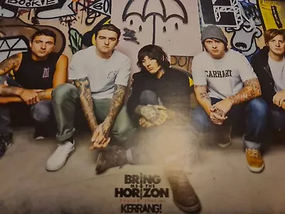 BRING ME THE HORIZON  LEE MALIA OLI SYKES A4 POSTER KERRANG  MAGAZINE UK  Mint  • £5.49