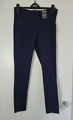 Blue Stretch Skinny Ankle Grazer Cropped Women's Trousers Size 12 Primark NEW • £4.99