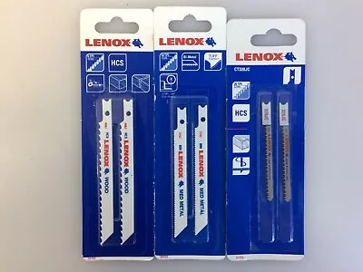 Lot Of 3 Lenox U-Shank Jig Saw Blades 20755 Wood 20322 Metal 20759 Bag221 • $11.95