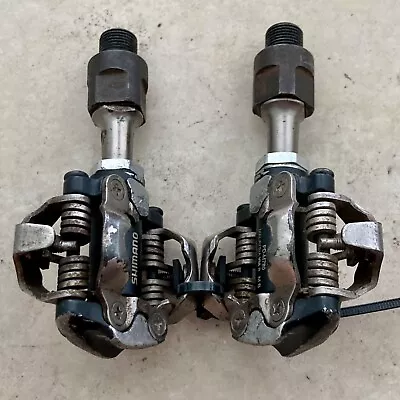 Shimano Deore XT PD-M780 SPD Clipless Pedals Silver Black Gray MTB Steel Gravel • $20