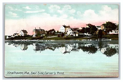 Carvers Pond East Side Vinalhaven Maine ME DB Postcard Y1 • $4.95