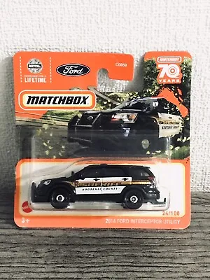 Idaho Kootenai County Sheriff Dept 2016 Ford Explorer 911 Police Matchbox Model • $5.55