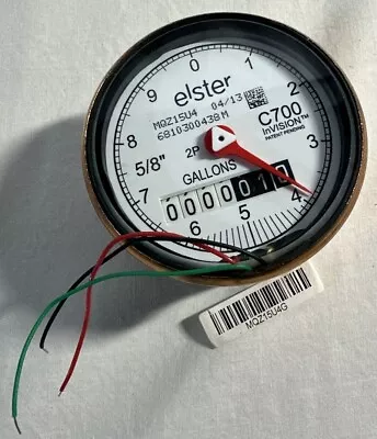 Elster C700 Invision MQZ15U4 5/8 Bronze Water Meter Reader New • $24.99