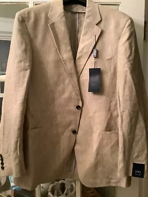 NEW David Chu Lincs 100% Linen 2-Botton Double-Vent Sport Coat/Blazer - M • $110