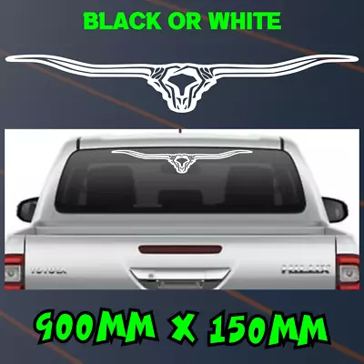 Long Horn XL Sticker Country Bull Aussie Williams Ute Longhorn RM Car Decal • $18.90