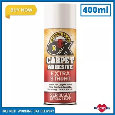 Saao Carpet Adhesive Glue Spray Heavy Duty Foam Cork Tile Craft Fabric 500ml • £6.78