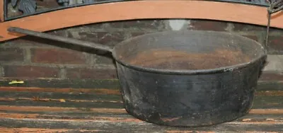 Antique Cast Iron Cooking Cauldron Pot 2 Handles LARGE Primitive Country Decor • $149.99