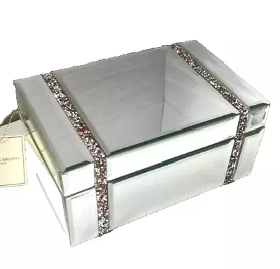 Christian Siriano New York Mirrored Glitter & Jeweled Jewelry Box Outstanding • $48