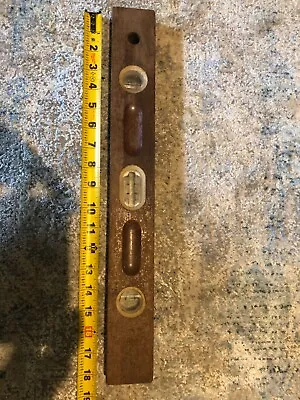 ✨ Vintage Wood Level Nice 18 Inch - Lightweight Wooden Level With Vials Intact • $15