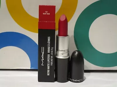 Mac ~ Retro Matte Lipstick ~ # 707 Ruby Woo ~ .10 Oz • $18