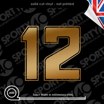 £6.10 • Buy SENNA No.12 Vinyl Decal Sticker NUMBER 12 SENNA LOTUS F1 JPS Racing 2531-0320