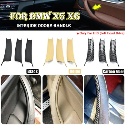 $21.90 • Buy 3PCS Interior Door Handle Panel Pull Cover Trim For BMW X5 X6 E70 E71 2007-2013